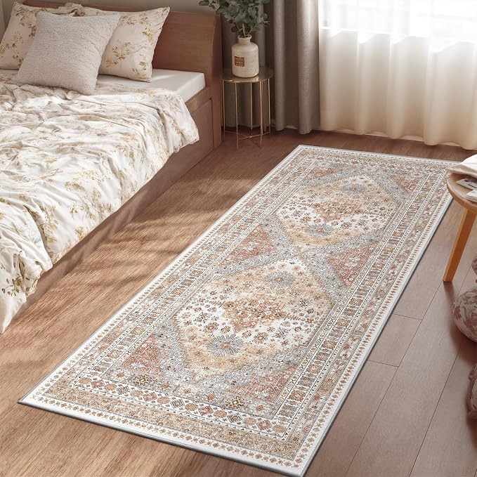 zesthome 2x6 Runner Rug for Hallways, Machine Washable Rug, Non Slip Vintage - Image 7