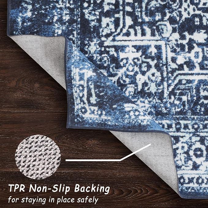 vivorug Runner Rug 2'x7' Vintage Washable Non-Slip Runners - Image 6
