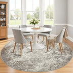 6ft Washable Round Rug - Image 2