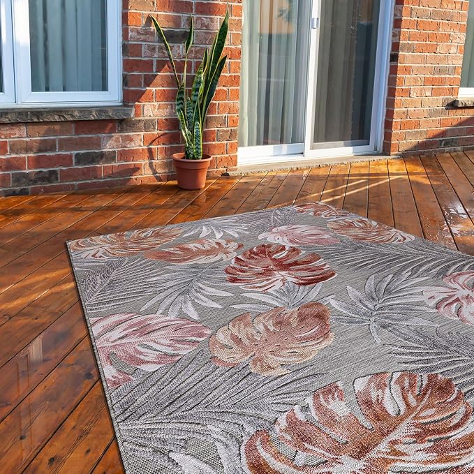 CAMILSON Indoor Outdoor Rug, Easy-Cleaning Non-Shedding Living Room, Garden and by CAMILSONIndoorOutdoorAreaRugs