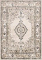 Loloi Teagan Collection TEA-02 Oatmeal/Ivory 11'-6" x 15' Area Rug, Soft - Image 2