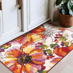 Rugshop Modern Bright Flowers Non-Slip - Image 8