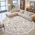 zesthome 9ft Round Rugs for Living Room, Non-Slip Washable Round Area Rugs by Zesthome