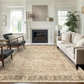 5x7 Beige Washable Rug for Living Room Large Vintage Distressed Bedroom Rug Low by Zeeinx