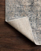 Loloi Teagan Collection TEA-05 Denim/Slate 5'-3" x 7'-6" Area Rug, Soft Neutral - Image 12