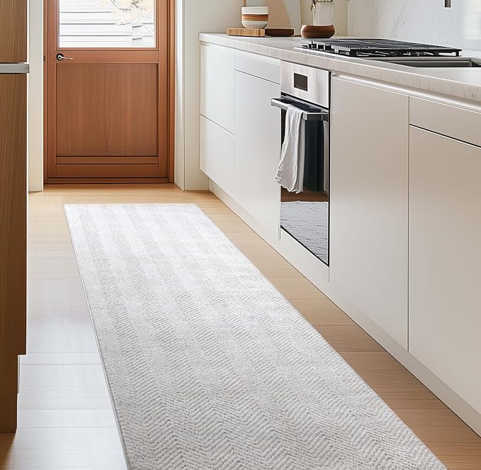 Well Woven Custom Size Hallway & Stair Runner- Harlow Pompeii Ivory 27 Inches - Image 6