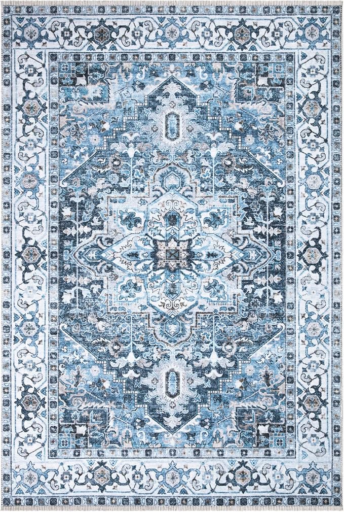 Bloom Rugs Caria Washable Non-Slip 6x9 Rug - Image 3