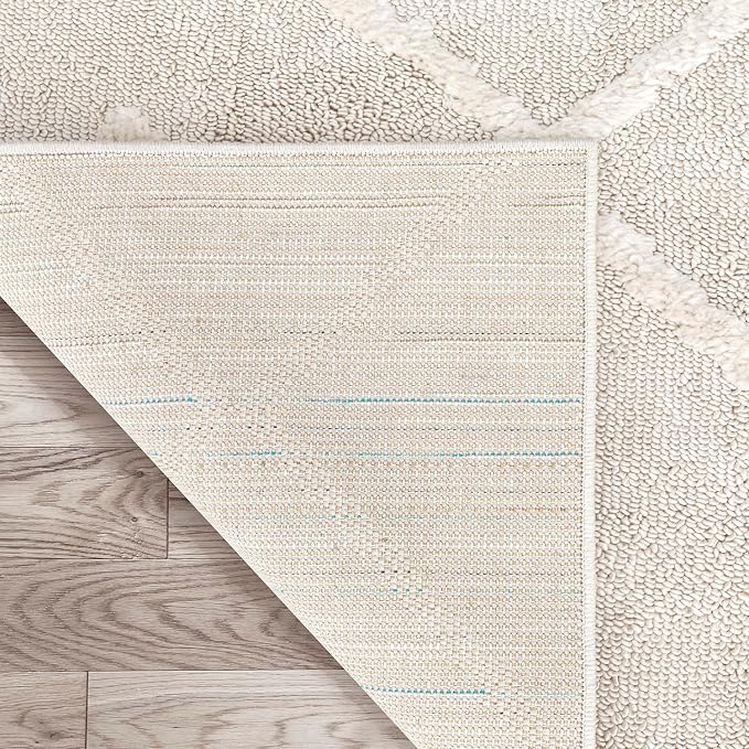 Antep Rugs Palafito 6x9 Geometric Shag Diamond High-Low Pile Textured Indoor - Image 6
