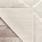 Antep Rugs Palafito 6x9 Geometric Shag Diamond High-Low Pile Textured Indoor - Image 6