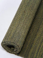 Rugsotic Carpets Hand Woven Flat Weave Kilim Wool 4'x6' Area Rug Solid Olive - Image 8