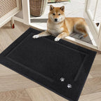 BEQHAUSE Dog Door Mat for Muddy Paws 20"x32" Dirt Trapper Absorbent Doormat Non by BEQHAUSE