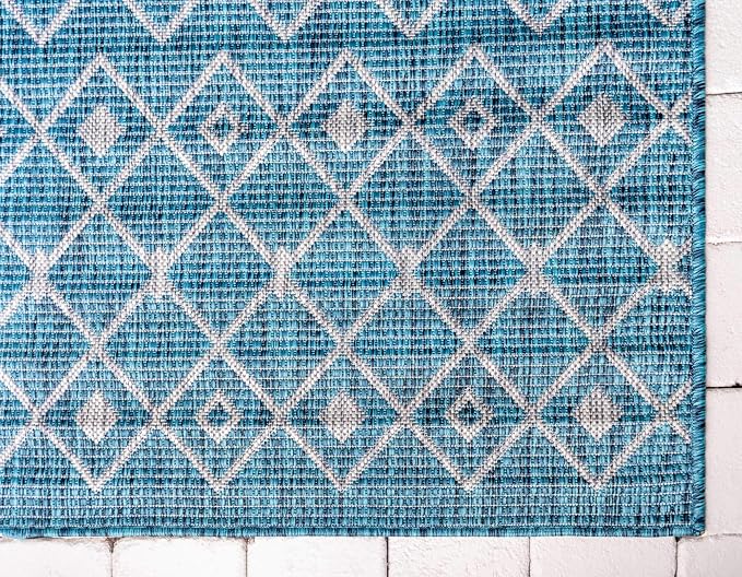 Unique Loom Outdoor Trellis Collection Area Rug - Image 8