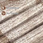 GarveeHome Modern Geometric Area Rug 5x7 Distressed Bordered Rug Washable Non - Image 4