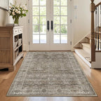 3x5 Washable Rug for Living Room Bedroom Dining Room Non-Slip Low Pile Boho - Image 2