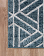 Rugs.com Lattice Trellis Collection Rug – 8' x 10' Blue Low-Pile Rug Perfect - Image 10