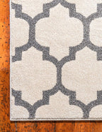Rugs.com Lattice Collection Rug – 7x10 Beige and Gray Medium-Pile Rug Perfect - Image 5