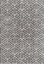 Rugs.com Lattice Trellis Collection Rug – 7' x 10' Gray Low-Pile Rug Perfect - Image 3
