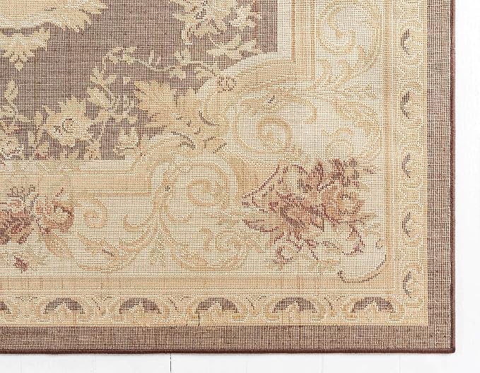 Unique Loom Versailles Collection Traditional Classic Floral Motif Area Rug - Image 9