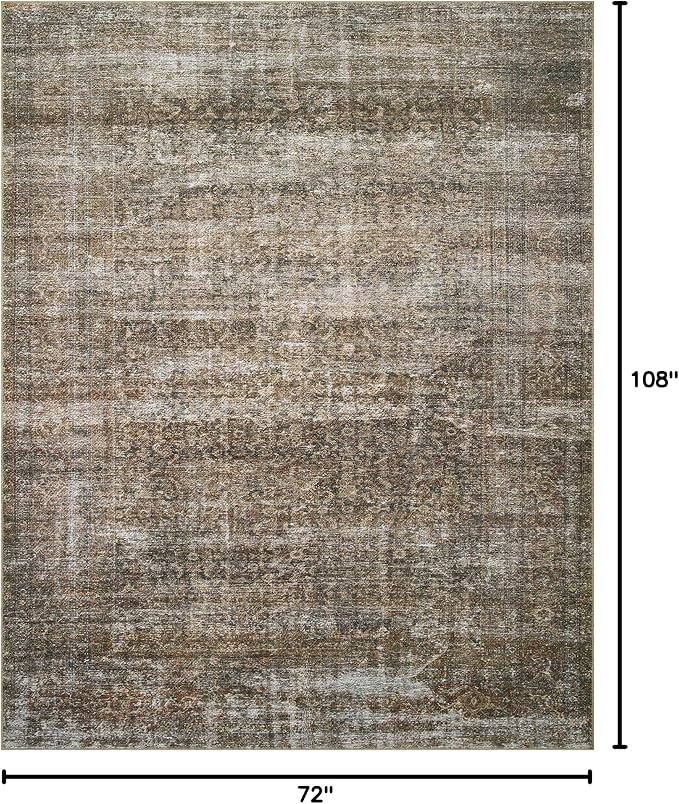 Loloi Amber Lewis Billie Collection, Tobacco & Rust 6'-0" x 9'-0" Area Rug – - Image 2