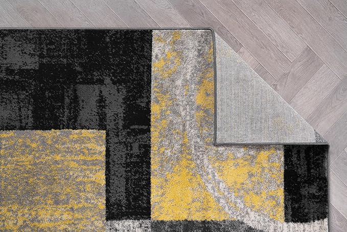 Rugshop Contemporary Circle Design Area Rug, Fade-Resistant Carpet - Image 5