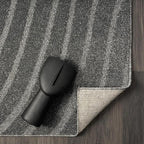 LUXE WEAVERS Modern Geometric Wave Anthracite 2x8 Area Rug - Image 7