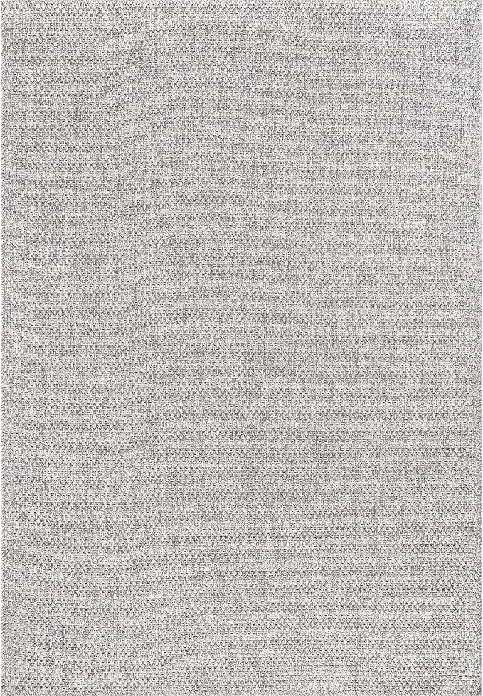 CAMILSON Easy Jute Rug 4x6, Indoor Outdoor Gray Color Farmhouse Area Rugs - Image 3