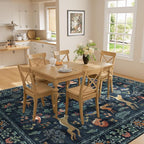 DUKINO 9x12 Rug, Washable Animal Living Room Rug - Image 4