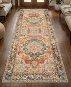 2x6 Washable Runner Rug for Hallways, Non Slip Vintage Rug, Soft Low Pile Long by Tangsoo