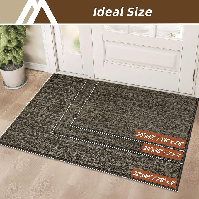 COSY HOMEER-Door-Mat, Dirt Trapper Entryway Rugs 24"x36" Non Slip Washable - Image 7