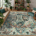 Lahome Area Rugs 9x12 Living Room Boho Washable Rugs 9x12, Large Boho Rugs by Lahome