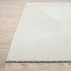 Abani Cream Area Rug 12' x 15' for Living Room, Dining Room - Image 4