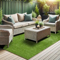 Ottomanson 6'6" x 21' Artificial Faux Grass Rug by Ottomanson