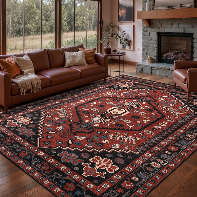 Ciicool Washable 5x7ft Rugs for Living Room Non-Slip Indoor Area Rug Large by CIICOOLHomeDeco