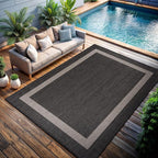 CAMILSON Outdoor Rug 9x12, Large Modern Outside Rugs - Image 4