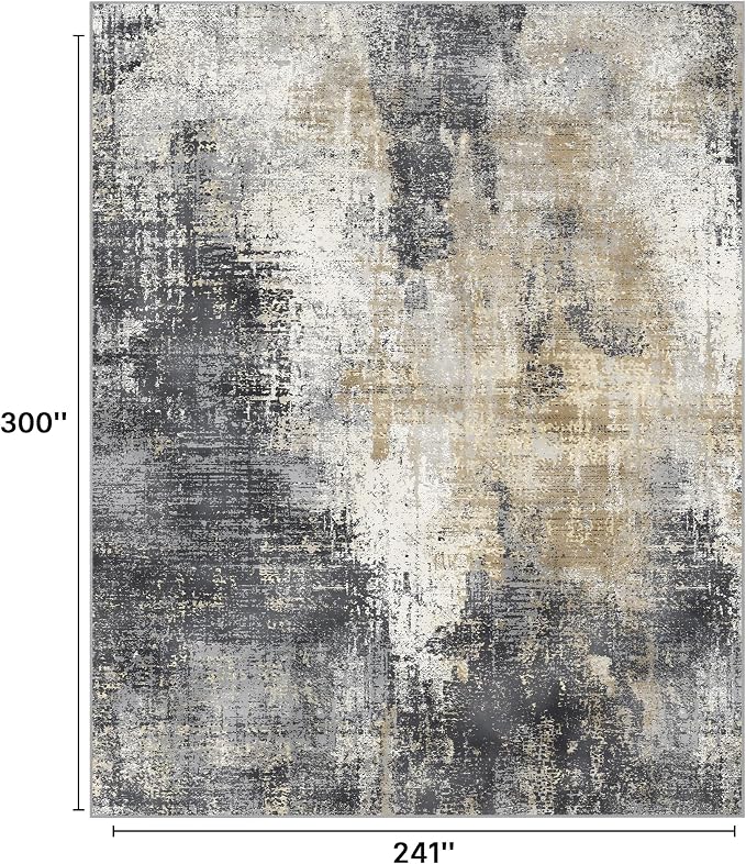 GENIMO Washable Area Rugs for Living Room, 10x14 Modern Non Slip Rugs, Low Pile - Image 2