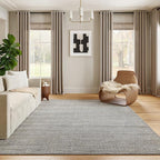 nuLOOM 5x8 Elfriede Jute & Cotton Hand Woven Area Rug, Solid Rustic Farmhouse by nuLOOM