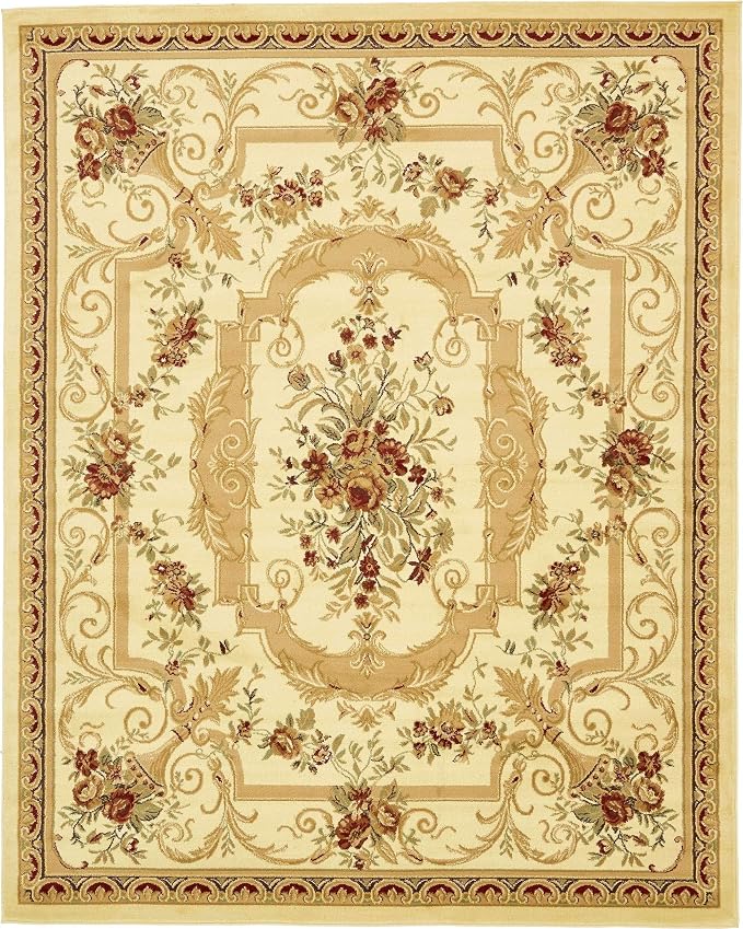 Unique Loom Versailles Collection Traditional Classic Floral Motif Area Rug - Image 10