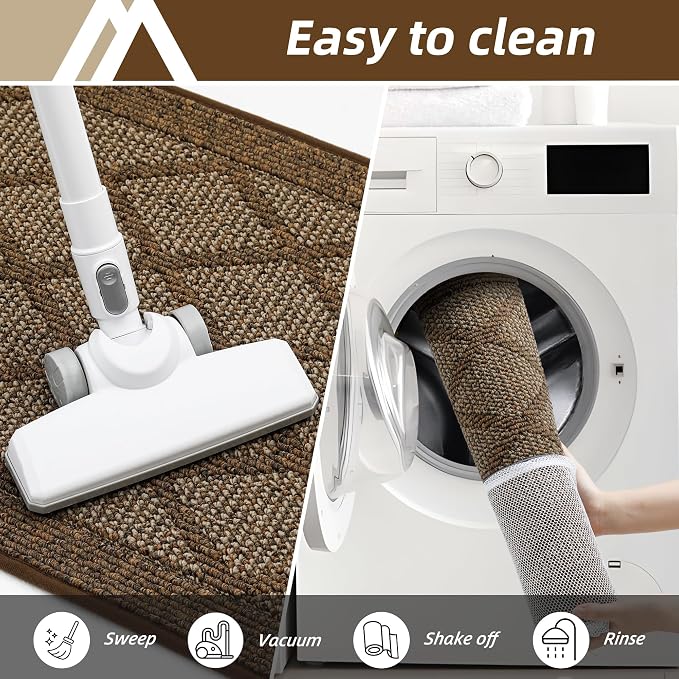 COSY HOMEER Non-Slip Door Mat 32"x48", Entryway Rugs Low Profile Absorbent Dirt - Image 6
