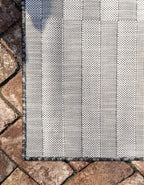 Unique Loom Outdoor Striped Collection Area Rug - Image 9