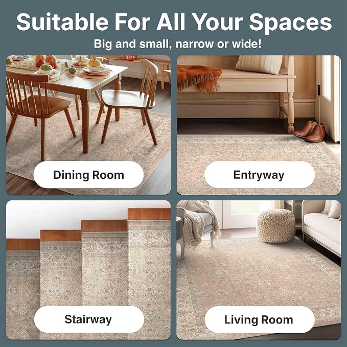 Well Woven Asha Rome Beige Cream 7'7" x 9'10" Area Rug - Image 5