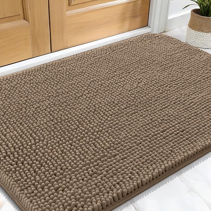 OLANLY Dog Door Mat for Muddy Paws 34x21, Absorbs Moisture and Dirt, Absorbent by OLANLY