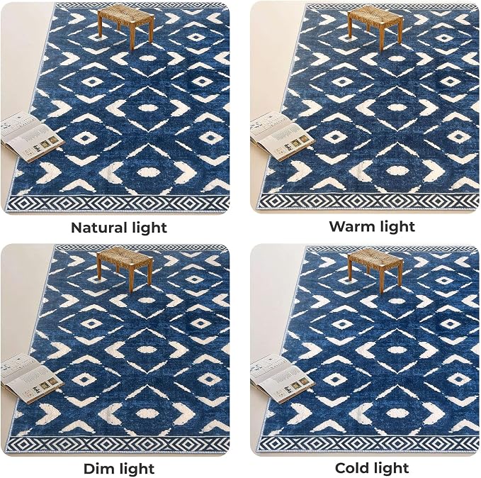 KILOCOCO Area Rug 3'x5' Rug for Entryway Washable Printed Bedroom Rugs Non Slip - Image 2