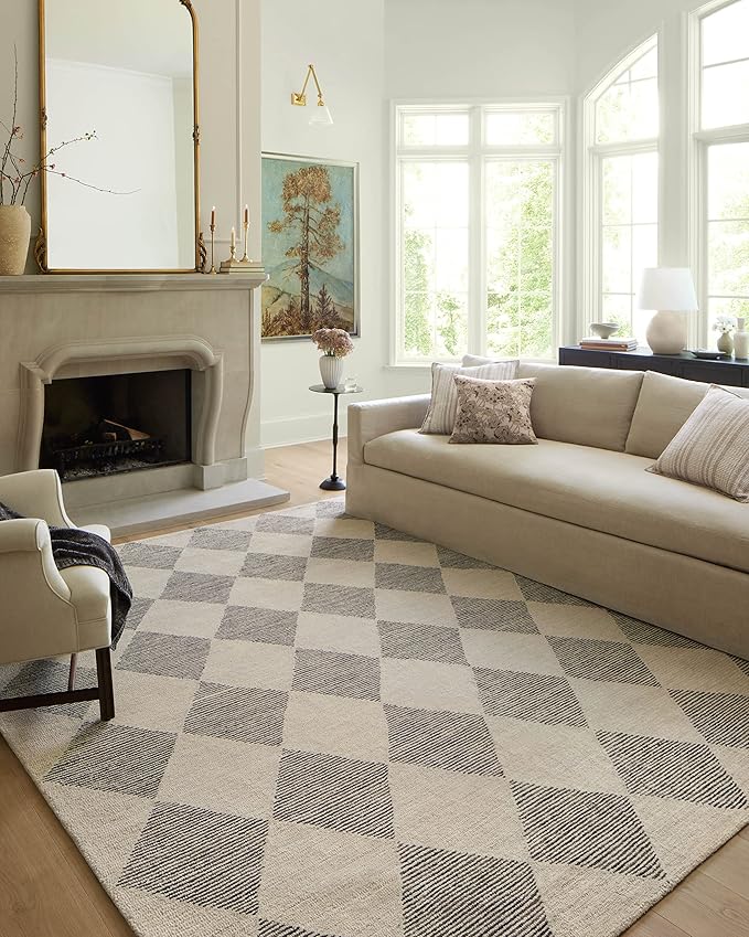 Loloi Chris Loves Julia Francis Collection FRA-01 Beige/Charcoal 2'-3" x 3'-9" by Loloi