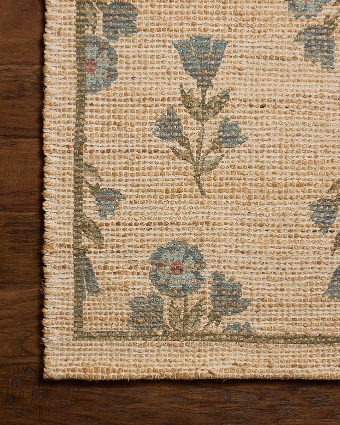 Loloi Chris Loves Julia Rue Collection RUE-04 Moss/Blue 2'-3" x 3'-9" Accent - Image 6