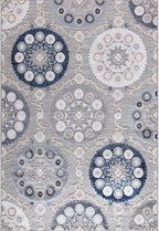 CAMILSON Indoor Outdoor Rug 9x12 Bohemian Medallion Floral Area Rugs - Image 2