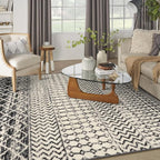Moroccan 8x10 Area Rug, Soft Non-Slip Vintage Living Room Rugs - Image 6