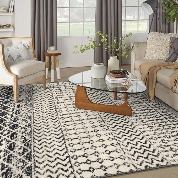 Moroccan 8x10 Area Rug, Soft Non-Slip Vintage Living Room Rugs - Image 6