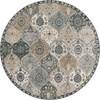 Lahome Moroccan Trellis Washable Round Area Rug, Soft Round Rugs 6ft Ultra-Thin - Image 3