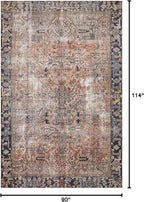 Loloi Chris Loves Julia Jules Collection JUL-02 Terracotta/Multi 7'-6'' x 9'-6'' - Image 2