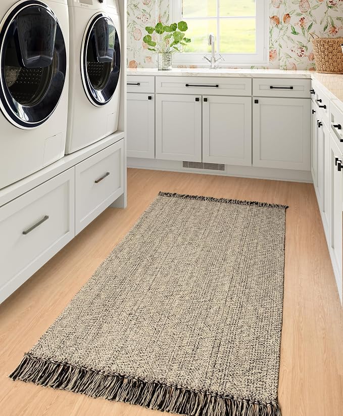 Collive Washable Area Rug 3x5, Modern Woven Kitchen Rugs by Collive